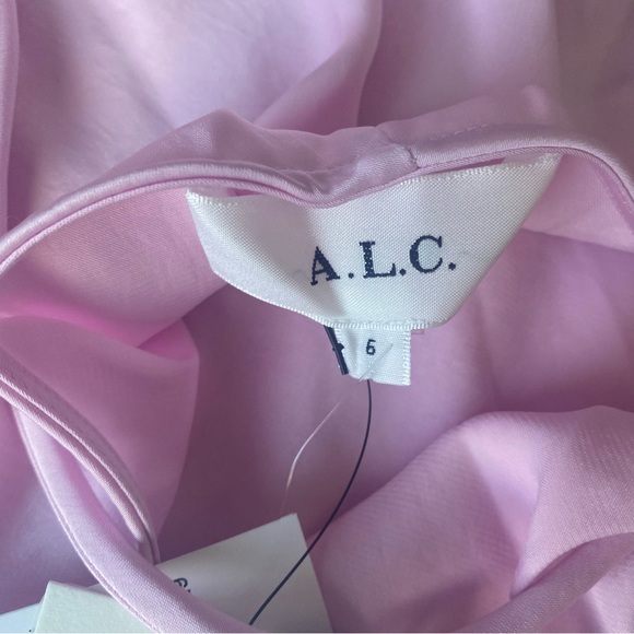 NWT A.L.C. Sienna Halter Neck Midi Vacation Dress Color Tuberose Size 6 - Picture 8 of 8